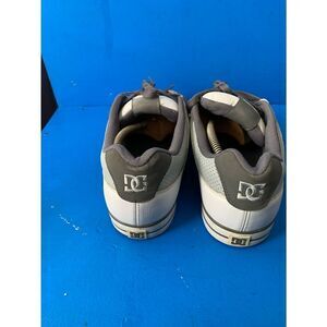 DC Skateboard Shoes Pure White/Battleship/White -size 10.5